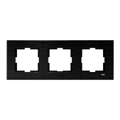 92192313 NOVELLA Рамка метал 3-ая черная