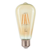 Лампа LED ST64 4W AMBER E27 2700K 220V (TL)