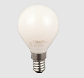 LED Filament Bulb P45 4W E14 85-265V 3000K Milky Glass (TEKLED)