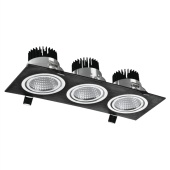 Светильник LED OC004C 3x10W 5000K BLACK (TEKLED) 20шт