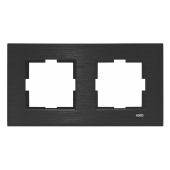 92192312 Рамки для выключателей и розеток NOVELLA ELX SIYAH 2LI CERC