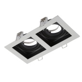 Св-к MR16 GRILLE GU5.3x2 WHITE W100xL185xH40мм (TEKL)50шт