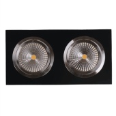 Светильник LED OC004B 2x10W 5000K BLACK (TEKLED)