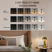 Настол, Св-к LED Metal ANTIQUE BRASS (TEKLED)
