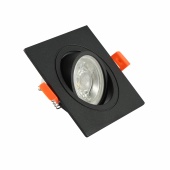 Св-к GRILLE GU10x1 BLACK W92xL92xH25мм (TEKL)100шт