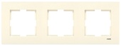 90960212 Рамки для выключателей и розеток KARRE KREM 3LU YATAY CERC