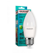 Лампа светоизлучающая диодная (LED) C35 8W E27 4200K  90lm/w