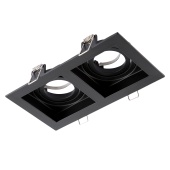 Св-к MR16 GRILLE GU5.3x2 BLACK W100xL185xH40мм(TEKL)50шт