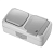 90555581 Выключатели комнатные PALM GRI ANAHT+TOP PRIZ