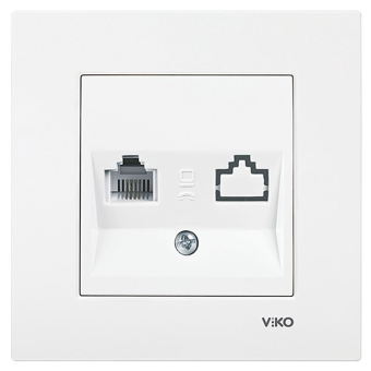 90960013 Розетки телефонные KARRE BEYAZ  TEKLI NUMERIS CAT3