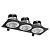 Светильник LED OC004C 3x10W 5000K BLACK (TEKLED) 20шт