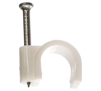 Скоба пласт. с гв.кругл СПК 9 (30шт.) (Fortisflex)