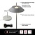 Napol. Sv-k SCANDINAVIAN 08 LED Metal D200H1310 WH