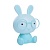 Blue USB Touch Control LED Bunny Rabbit Lamp 3W 4000K
